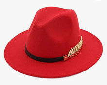 Load image into Gallery viewer, Arrow Belt Buckle Fedora Hat
