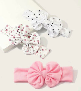 3pcs Baby Polka Dot Pattern Headband