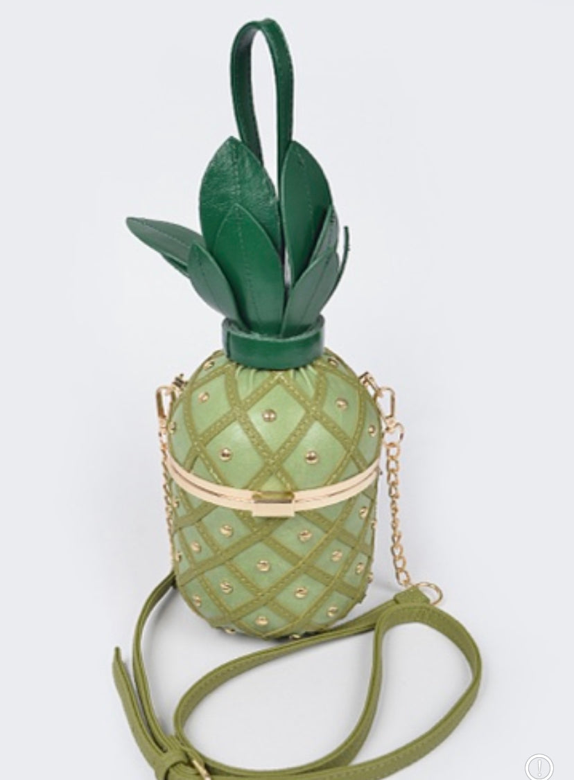 Studded Pineapple Clutch